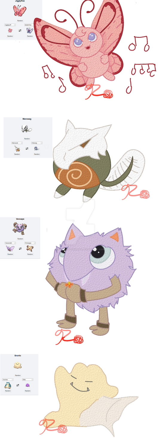 Random Pokemon Fusions by Concept-Central on DeviantArt