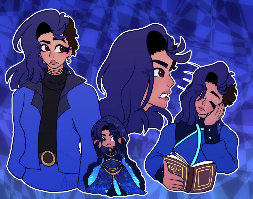 (Commision) Lady In Blue by AuroraW1ng on DeviantArt