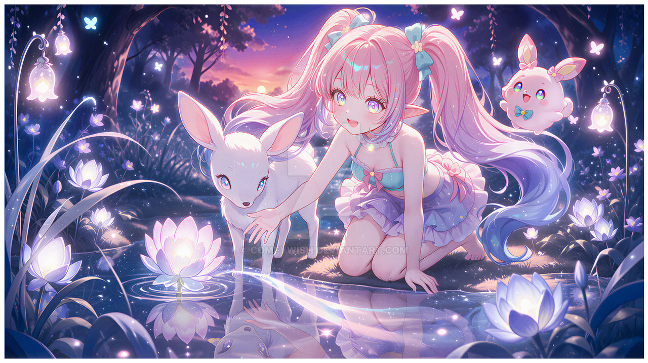 Melynna | Moonskip Fawn Chase (Illustration)