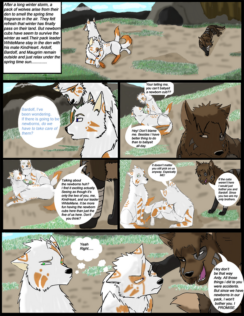 Wolf comic page 1 by MasaBear on DeviantArt