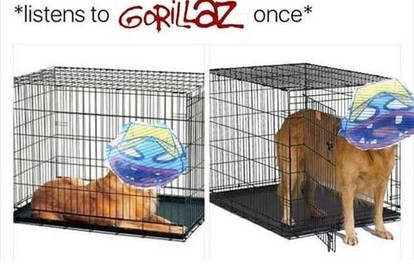 Cursed Gorillaz meme