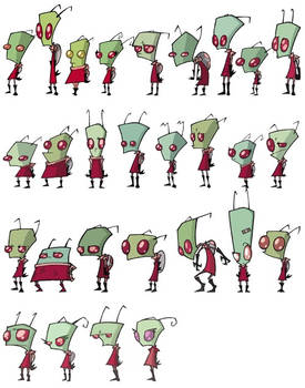 All irkens from Invader Zim except the tallest