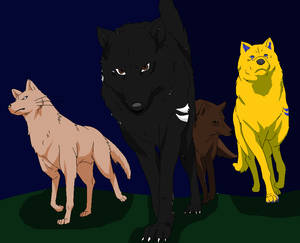 Darkpaw, Colde, Kian, and Kidd