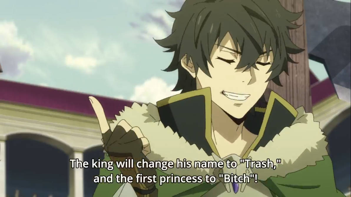 Image result for shield hero bitch and trash