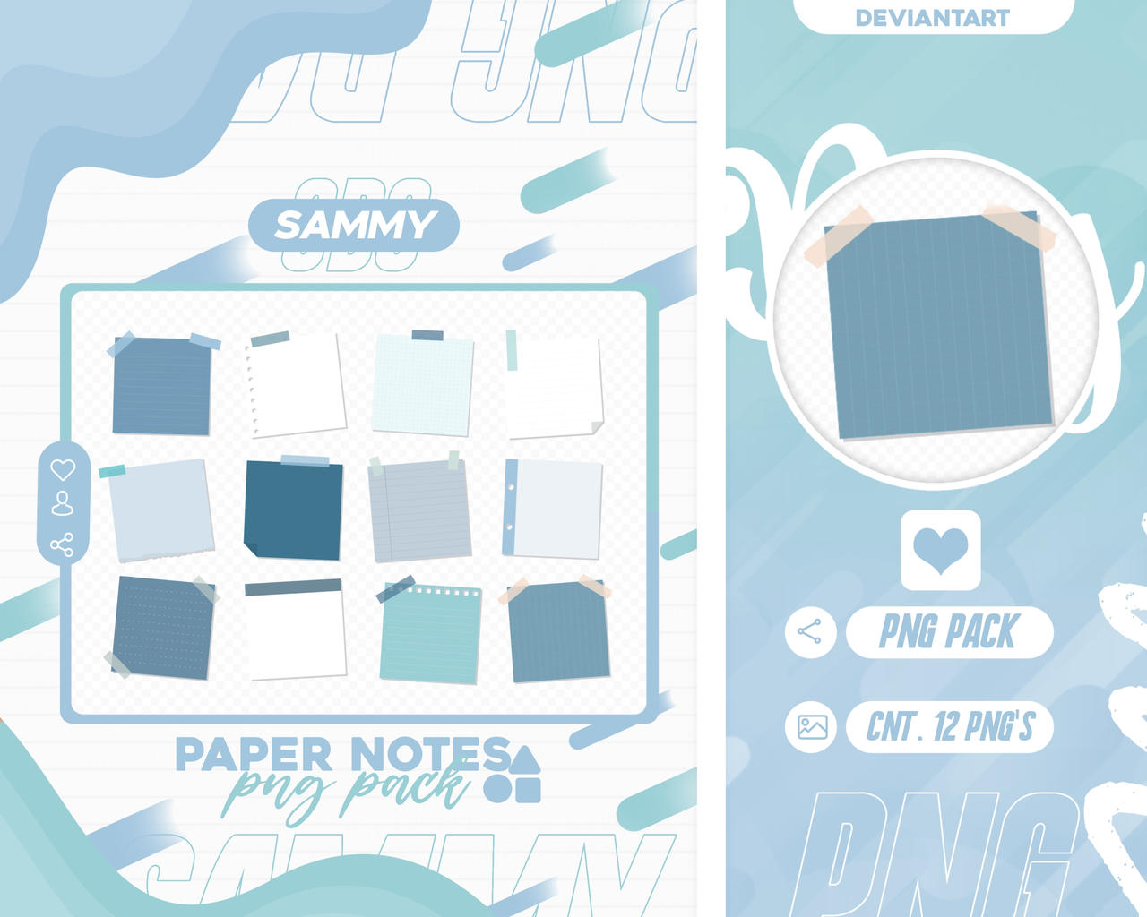 #11 Resources - Paper Notes png pack by SammyObo on DeviantArt