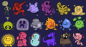 The 18 Pokemon Types - CARTOONIFIED CARICATURES