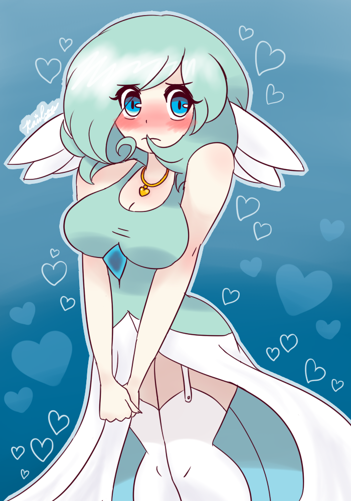 Cute Sky-Blue Gardie Gijinka