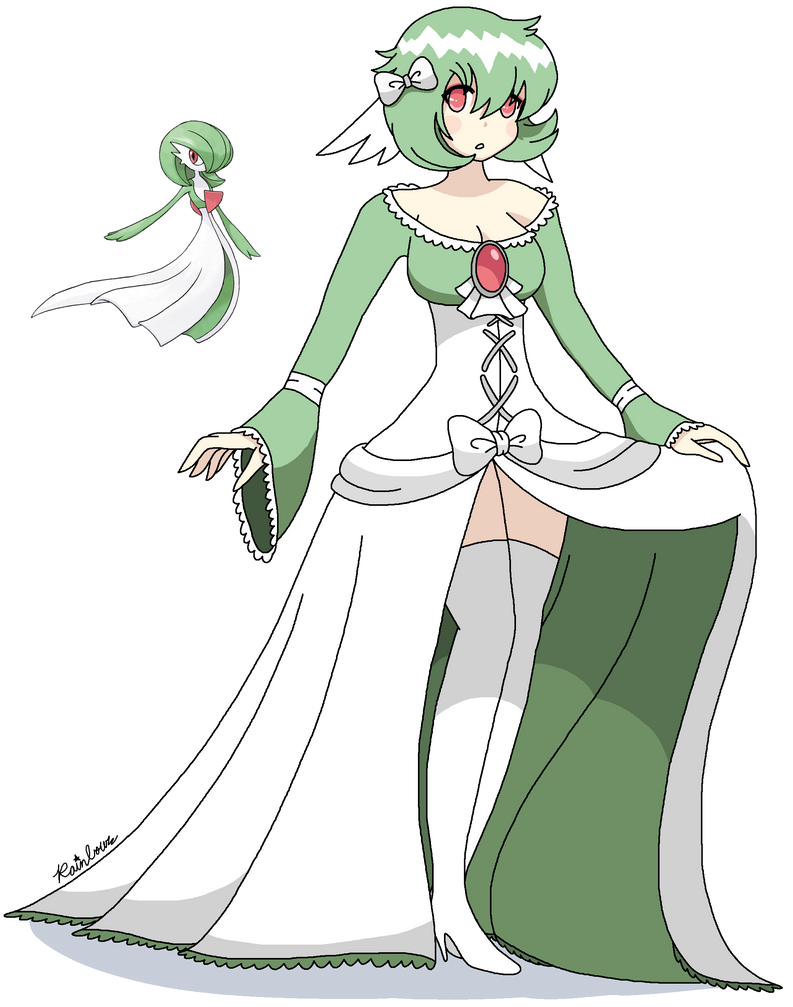 Elegant Gardevoir Gijinka (MS Paint) by Mast3rRainb0w on DeviantArt