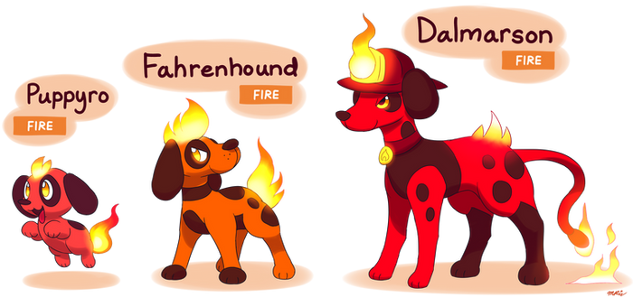 FAKEMON: Puppyro, Fahrenhound, Dalmarson