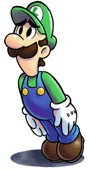 ''Mario+Luigi'' RPG Style: Luigi [SSB4 Pose]