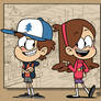 [MM] 'LOUD HOUSE' Style: Dipper and Mabel Pines