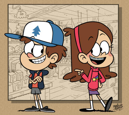 [MM] 'LOUD HOUSE' Style: Dipper and Mabel Pines