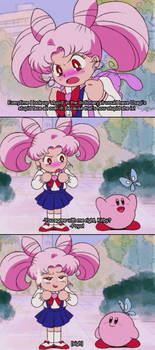 '90sthetic' Style: Chibiusa ...and KIRBY?! (Comic)
