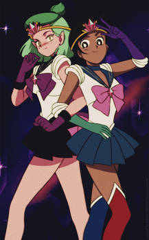 [C] '90sthetic' Style: Sailor Amity x Sailor Luz