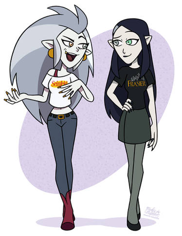 Eda and Lilith in Class by AdrianaPendleton on DeviantArt