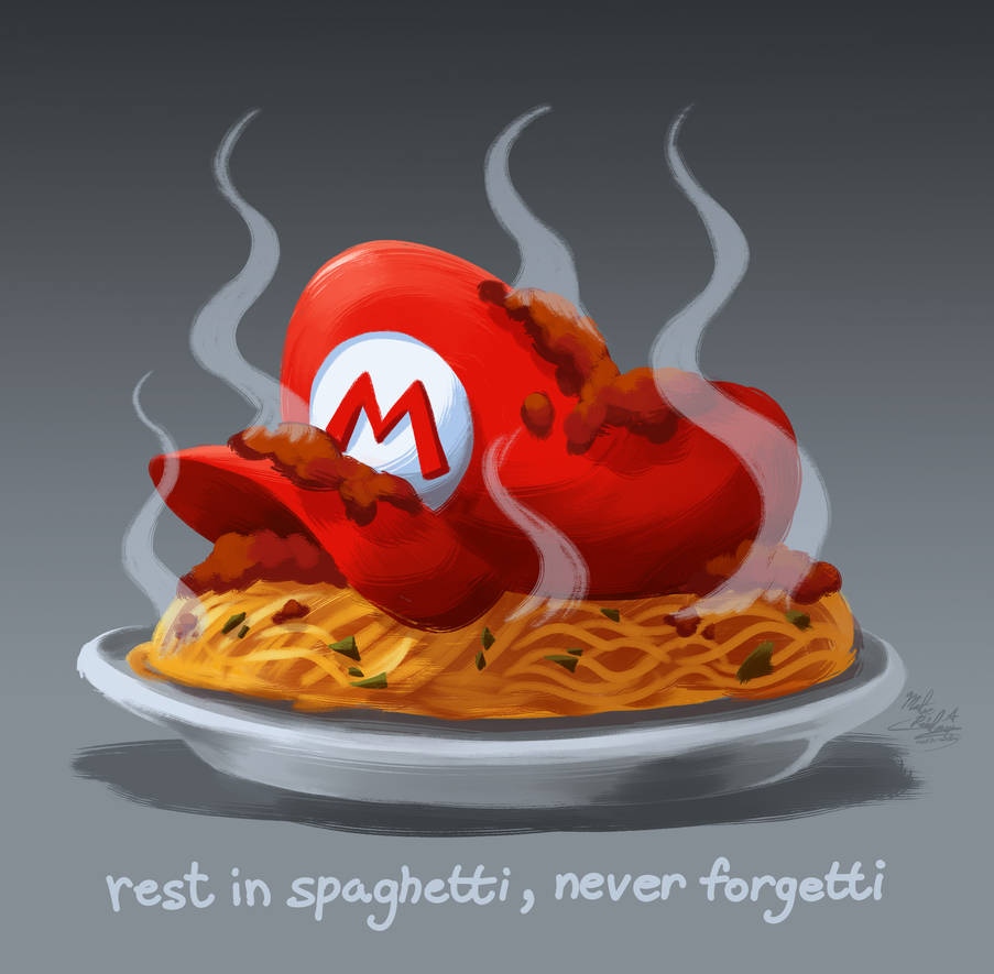 Mario Marinates in His Own Ragu (RIP) by Mast3r-Rainb0w on DeviantArt