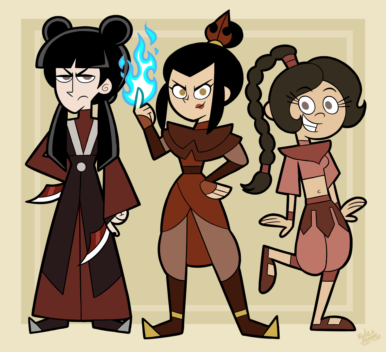 C] 'FOP' Style: Mai, Azula, and Ty Lee (ATLA) by Mast3r-Rainb0w on  DeviantArt