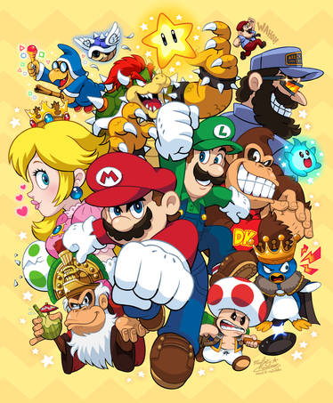 Tutti i personaggi di Super Mario by Luk3g4m3 on DeviantArt