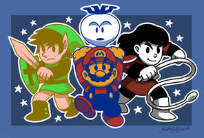 NES Black Sheep Trio (Link, Mario, + Simon!)