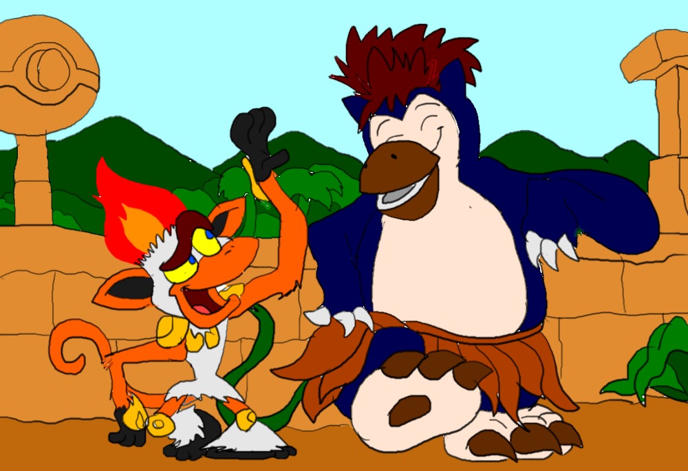 Poke Book Concept Baloo And King Louie By Sammyd Productions On