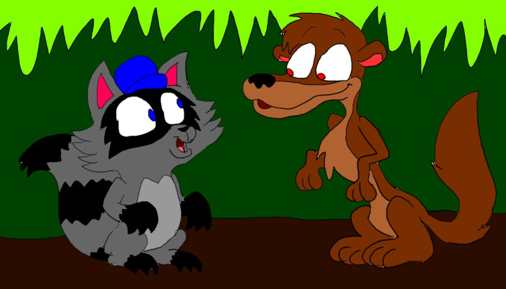 Kit the Raccoon and Rikki by SammyD-Productions on DeviantArt