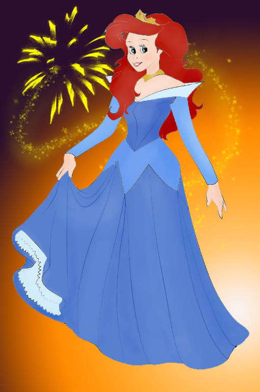 Ariel as Aurora by Torenganger on DeviantArt