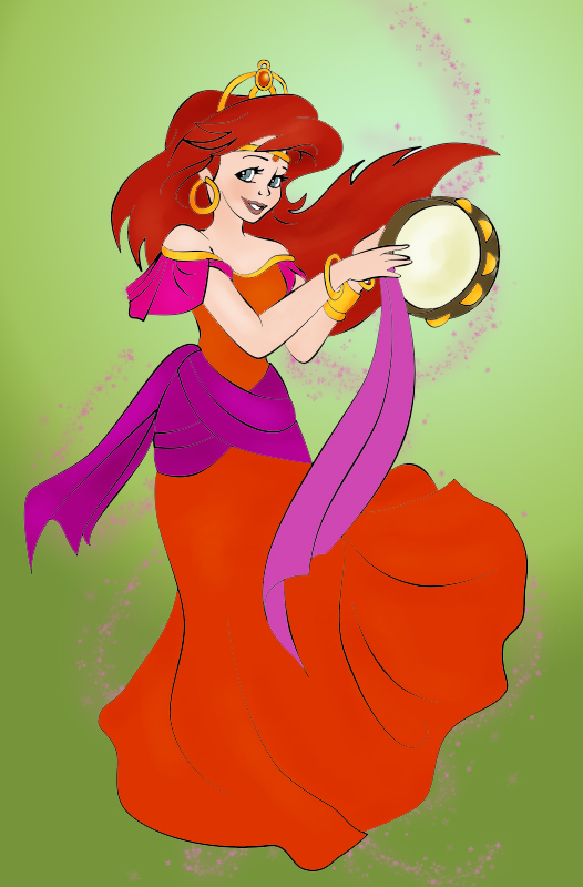 ariel as esmeralda by Torenganger on DeviantArt