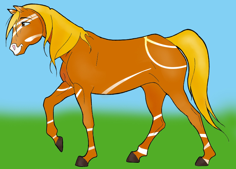 horse at own creation