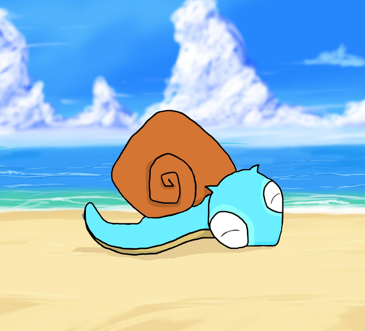 Fakemon - Sulak, the water snail pokemon by Gor1920 on DeviantArt