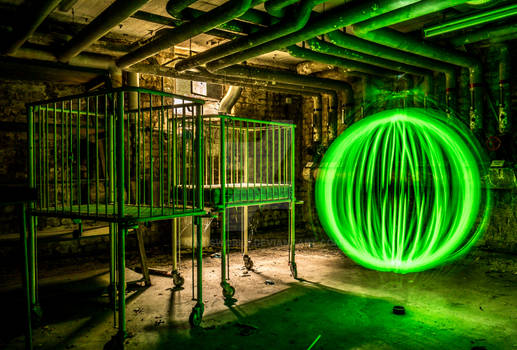 Urbex Berlin - Lightpainting - Ingo s Orbit