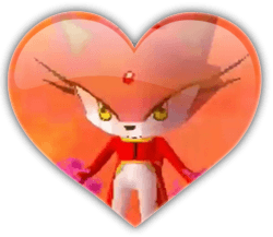 Burning Blaze the Cat heart badge