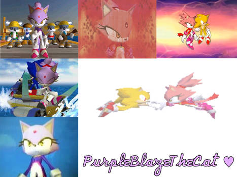 Blaze The Cat Sonic Rush Adventure Collage