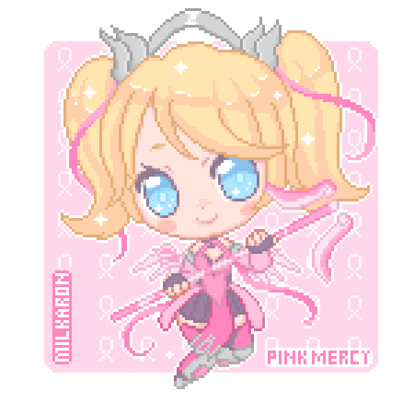 Pixel Pink Mercy by milkaron on DeviantArt