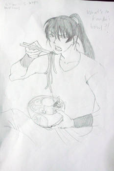 kanda: buzz off, im eating..