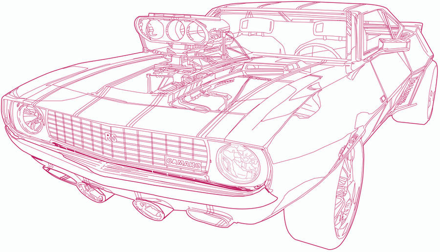 First Gen Line Drawings Line Car by halo91 on DeviantArt