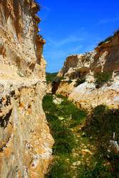 Blue, White and Green Canyon