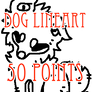transparent dog lineart - 50 points