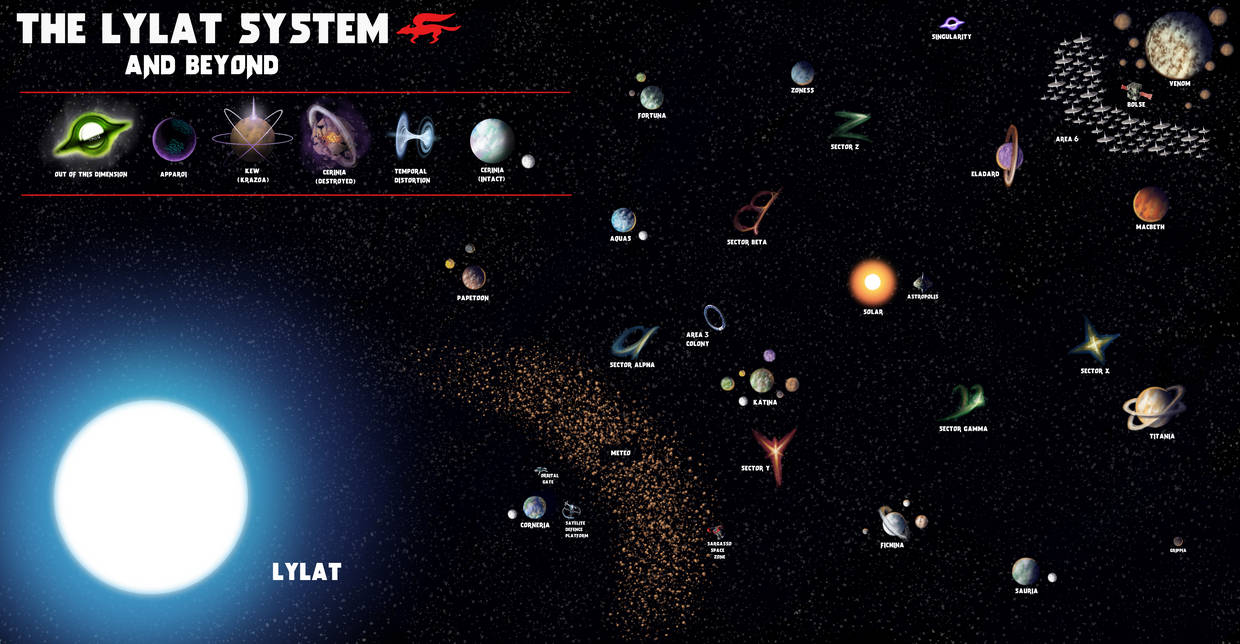 Lylat map by TMON1999 on DeviantArt