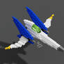 Arwing Voxel Art