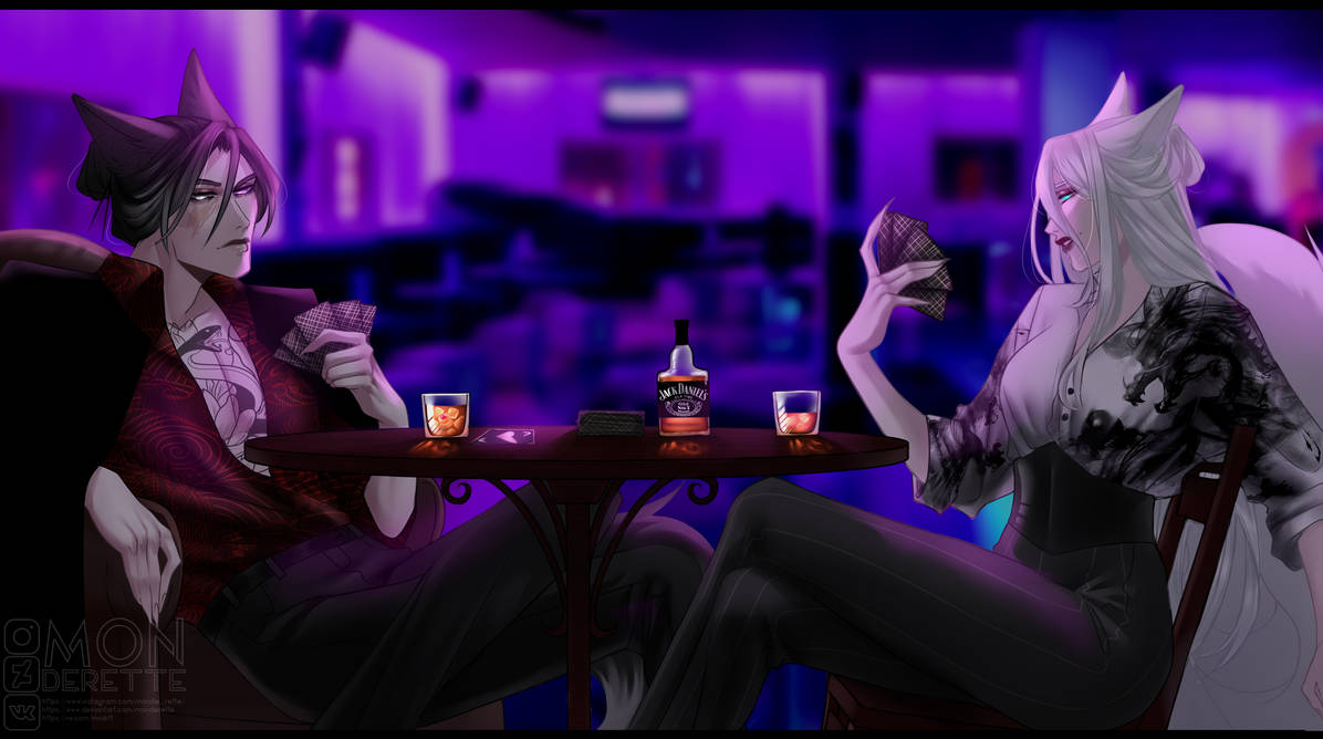 Su Ryon and Makoto playing cards. by Monderette on DeviantArt