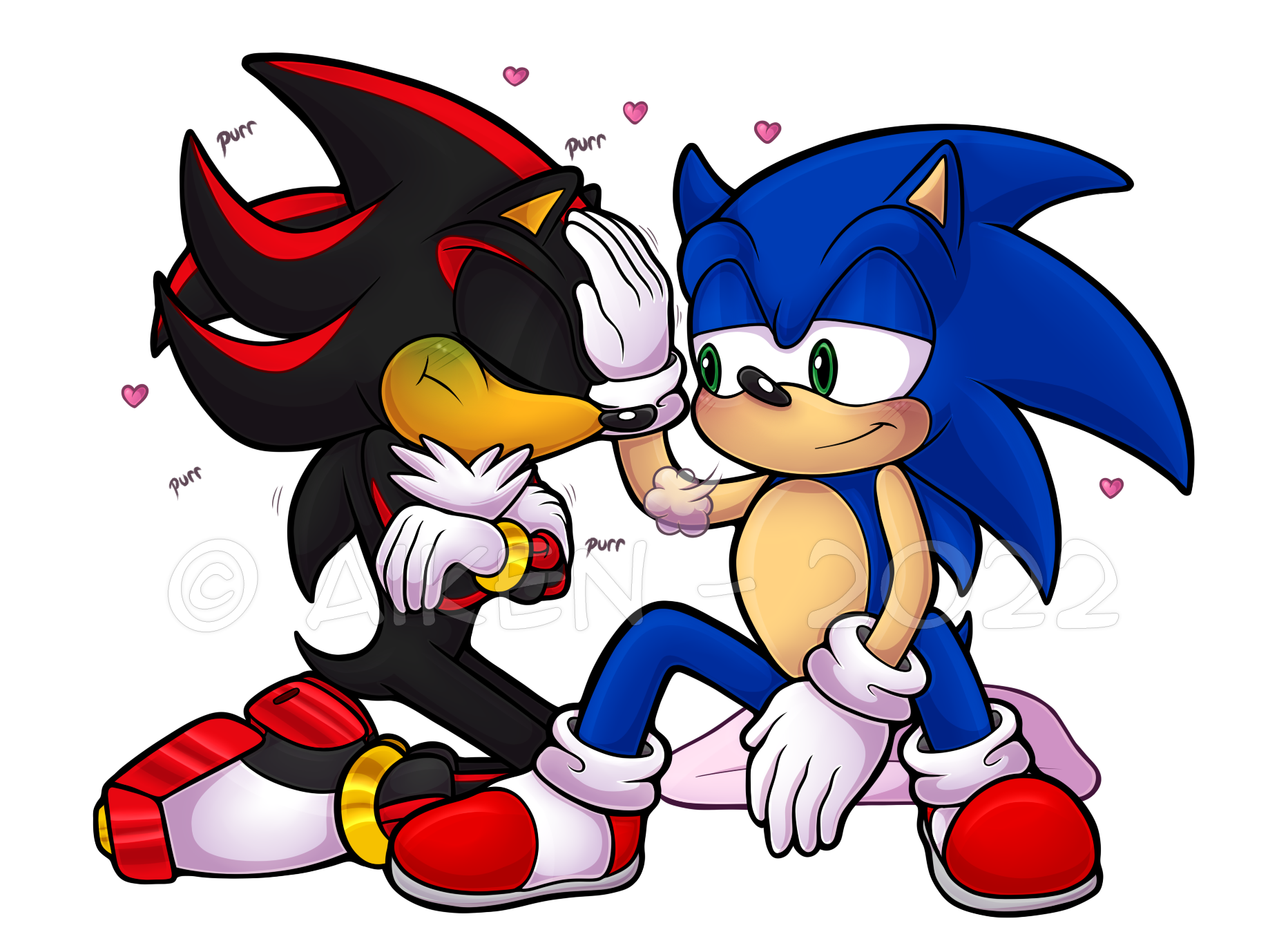 Shadow x Sonic by Nei-Ning on DeviantArt