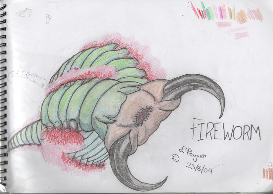Fireworm Draw Fire worm by enzan360 on DeviantArt
