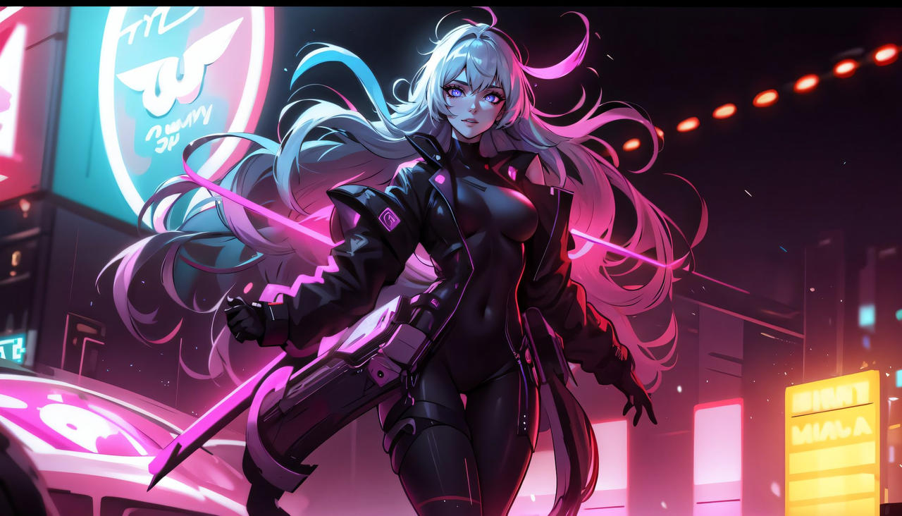 neon kitsune by NeoAiArt on DeviantArt