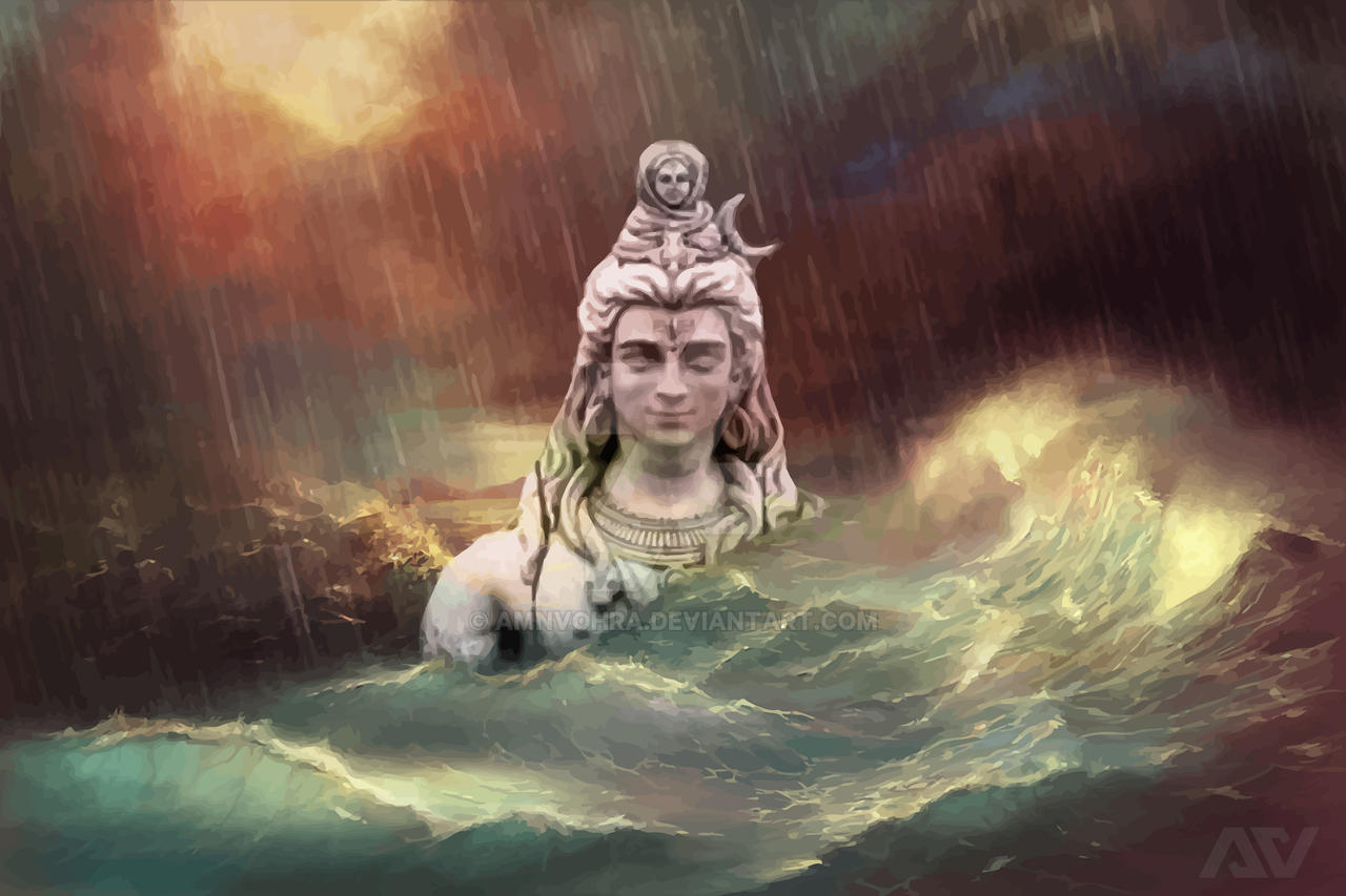 Lord Shiva And River Ganges By Amnvohra On DeviantArt lord-shiva-and-river-ganges-by-amnvohra-on-deviantart