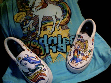 Rainbow Brite Shoes I painted