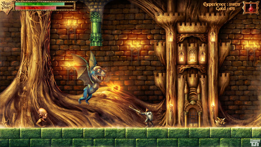 Faxanadu - Tower of Trunk Entrance - Photoshop Spe by Elemental79