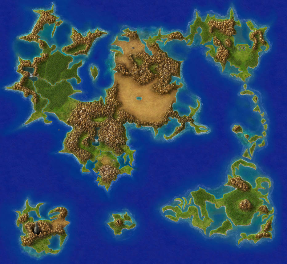 Final Fantasy IV - Overworld by Elemental79