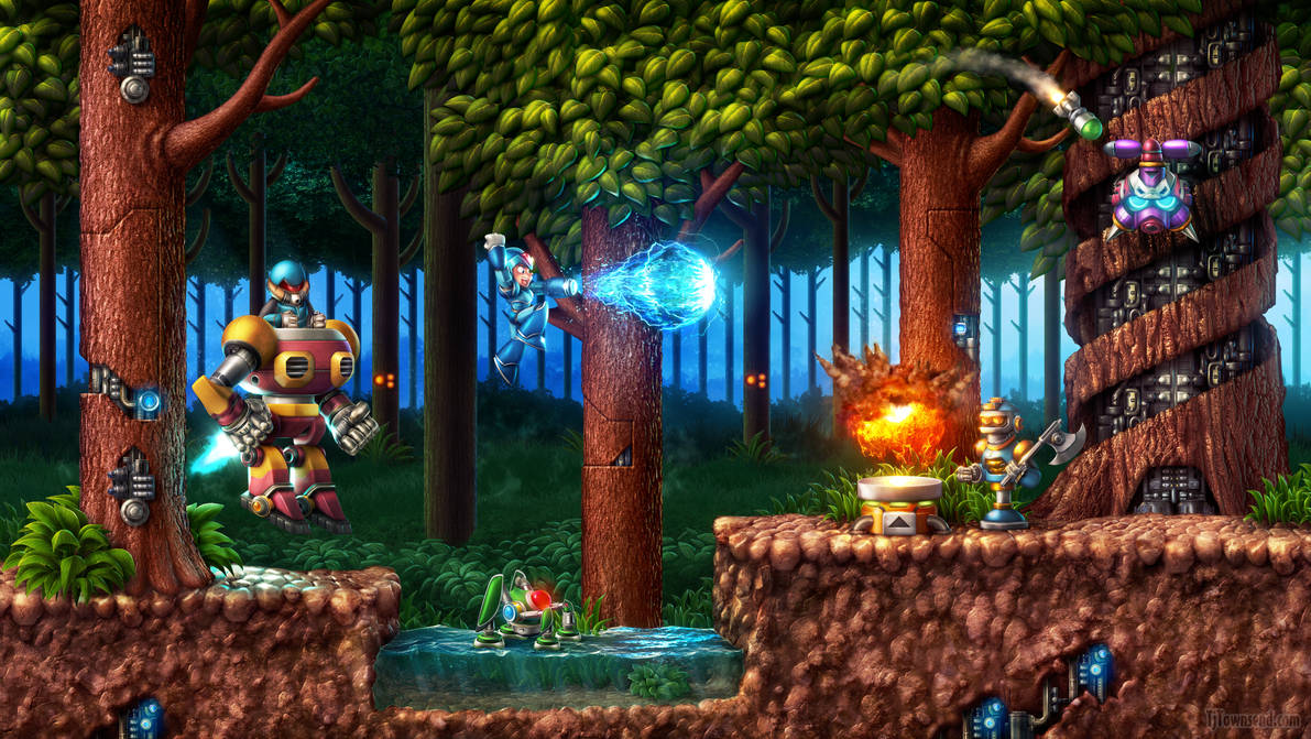 Mega Man X - Sting Chameleon's Stage by Elemental79