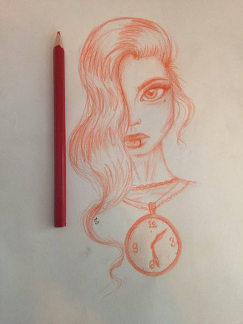 Red pencil sketch by ENNART on DeviantArt