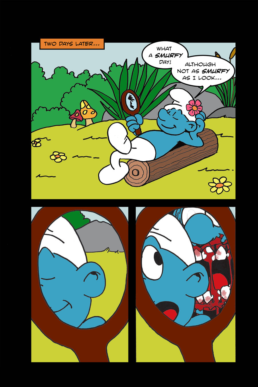 Night of the Smurfing Dead p21 by evilhoban on DeviantArt